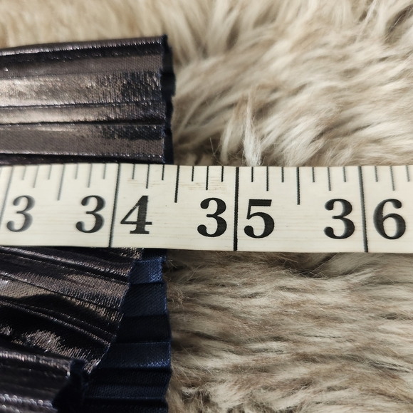 Free People Sabina Musáyev‎ Burnished Metal Pleated Laminate Dark Silver Set XL - Picture 13 of 16